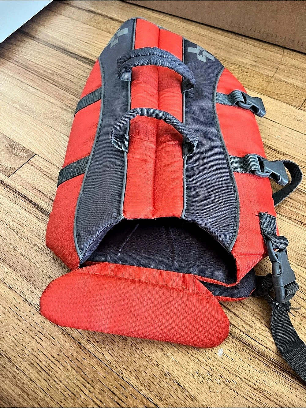 Dog Life Jacket Red & Black, Medium
